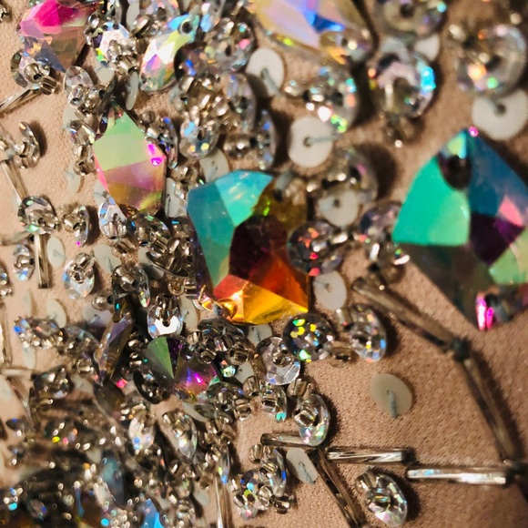 Glamour By Terani Iridescent Mermaid Gown✨OG $650! - Picture 4 of 5